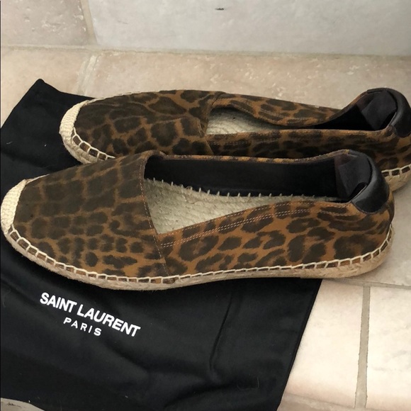 Saint Laurent leopard espadrilles size 37+ - Picture 6 of 6